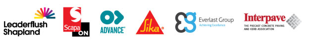 leaderflush shapland, scapa, advance tapes, sika, everlast, interpave